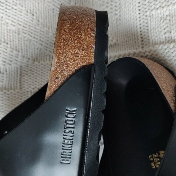 Birkenstock Arizona Big Buckle Natural Leather Patent - High Shine Black - Picture 5 of 6